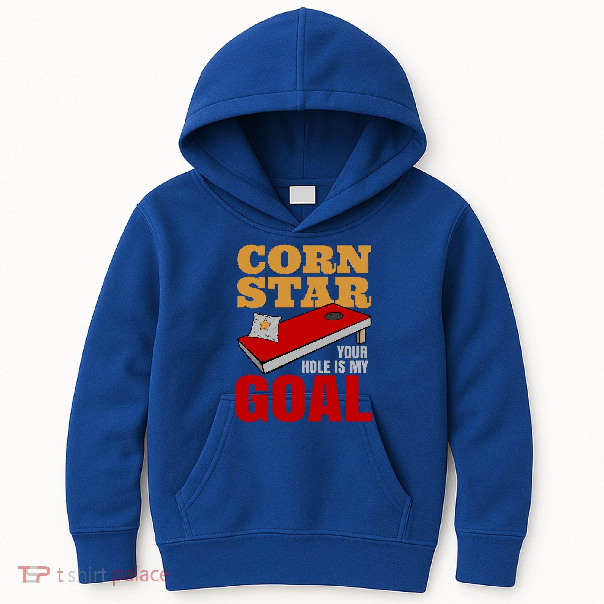 Funny Cornhole Corn Star Your Hole Is My Goal Cute Gift Kids Hoodie