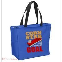 Funny Cornhole Corn Star Your Hole Is My Goal Cute Gift Tote Bag thumb 2