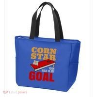 Funny Cornhole Corn Star Your Hole Is My Goal Cute Gift Tote Bag thumb 3