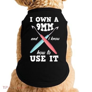 Funny Crocheting Crochet Cool Gift Doggie Tank