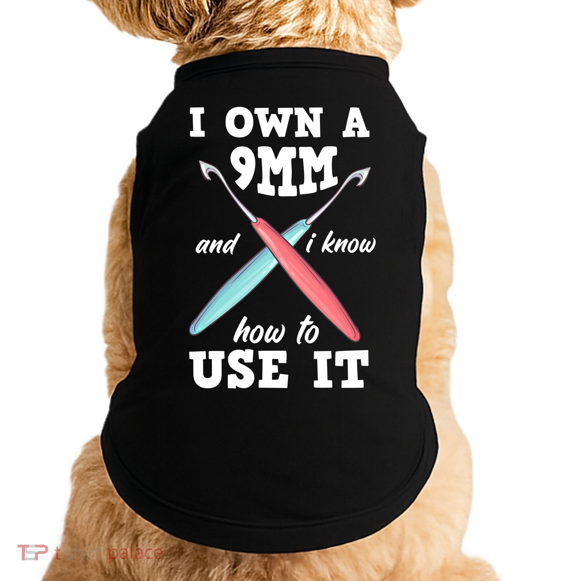 Funny Crocheting Crochet Cool Gift Doggie Tank
