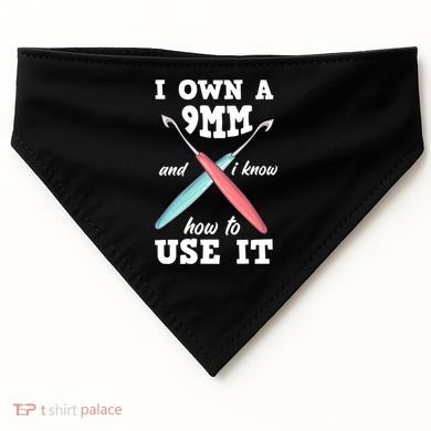 Funny Crocheting Crochet Cool Gift USA-Made Doggie Bandana