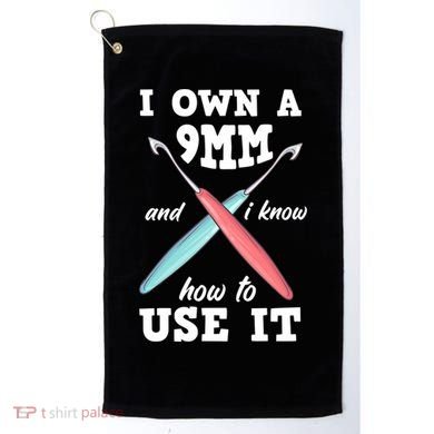 Funny Crocheting Crochet Cool Gift Golf Towel