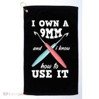 Funny Crocheting Crochet Cool Gift Golf Towel thumb 0