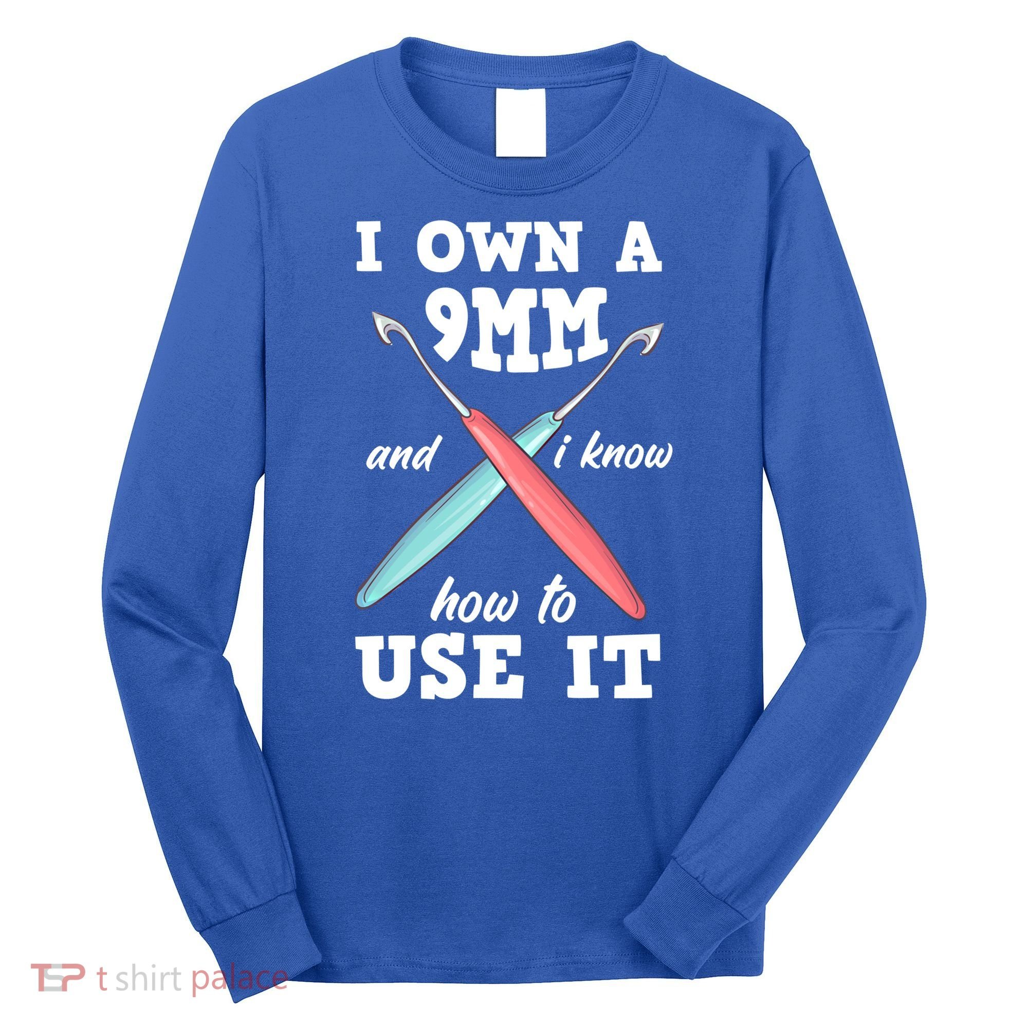 Funny Crocheting Crochet Cool Gift Long Sleeve Shirt