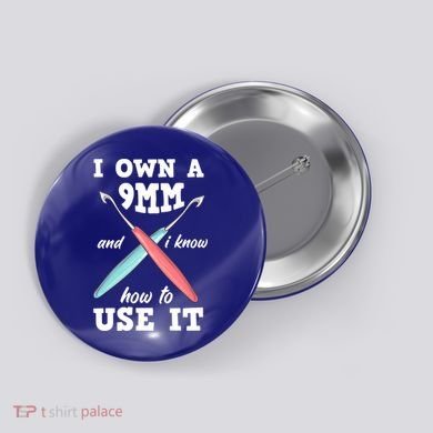 Funny Crocheting Crochet Cool Gift Button
