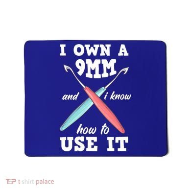 Funny Crocheting Crochet Cool Gift Mousepad