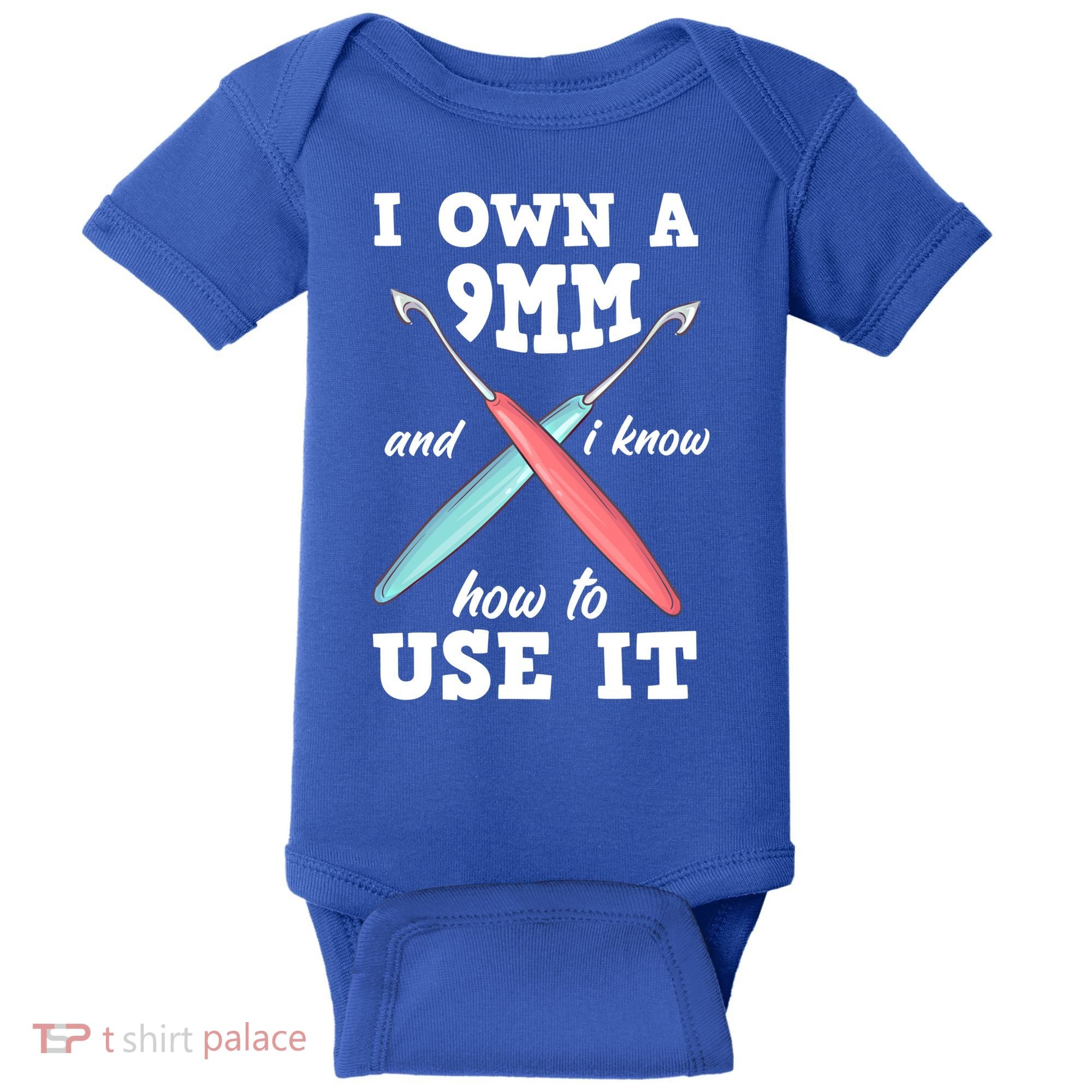 Funny Crocheting Crochet Cool Gift Baby Bodysuit