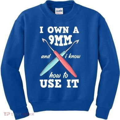 Funny Crocheting Crochet Cool Gift Kids Sweatshirt