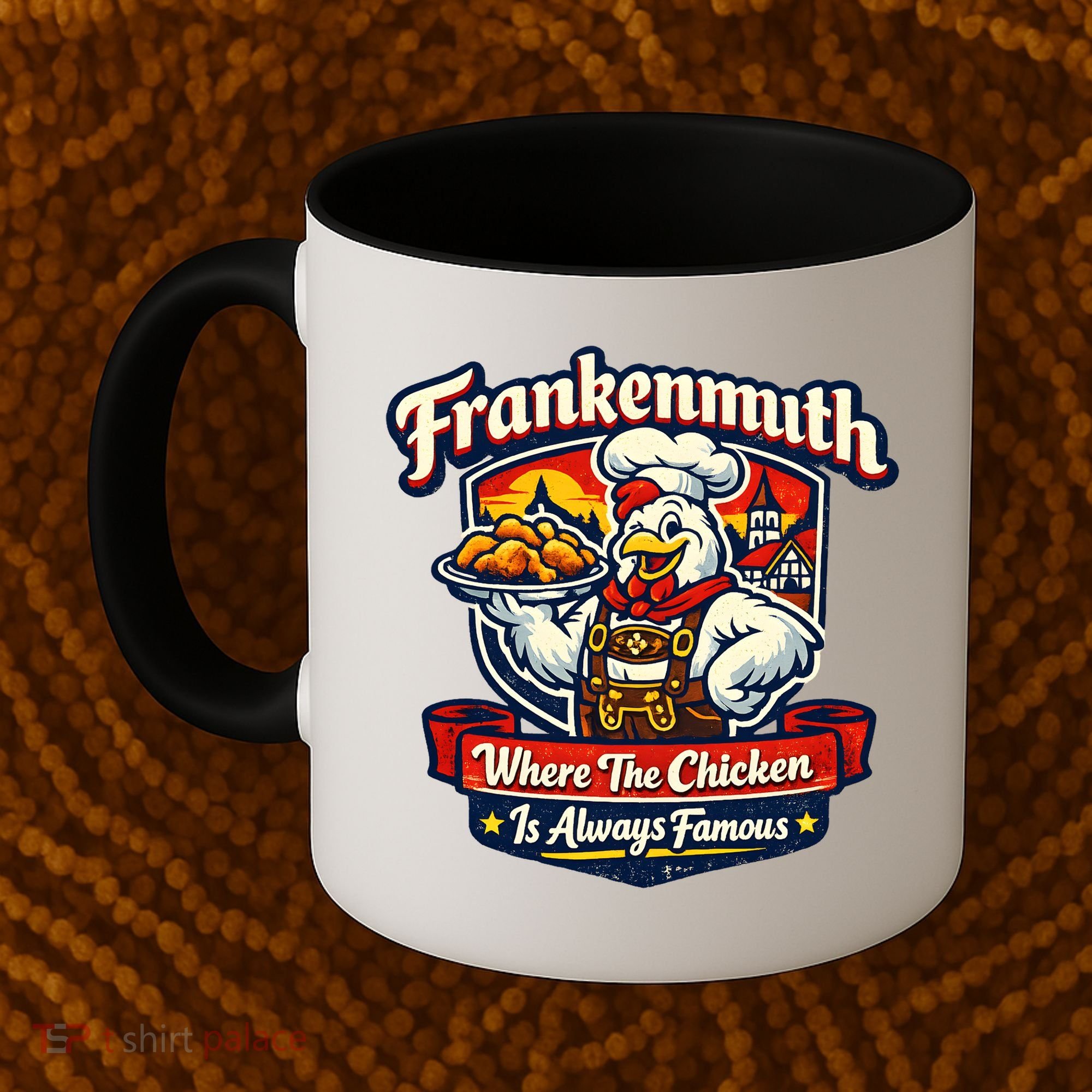 Frankenmuth Chicken Capital Bavarian Fried Chicken Legend Coffee Mug