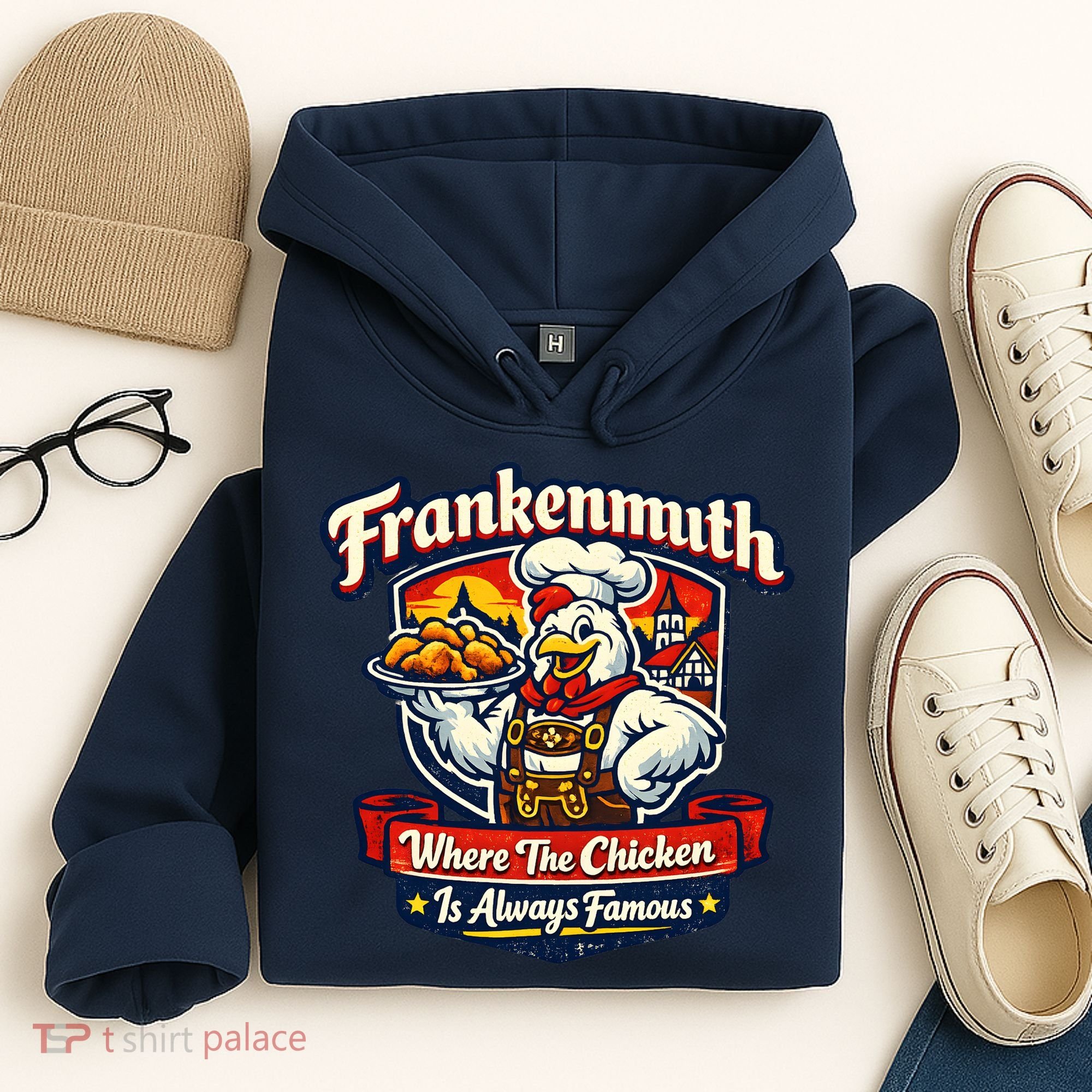 Frankenmuth Chicken Capital Bavarian Fried Chicken Legend Hoodie