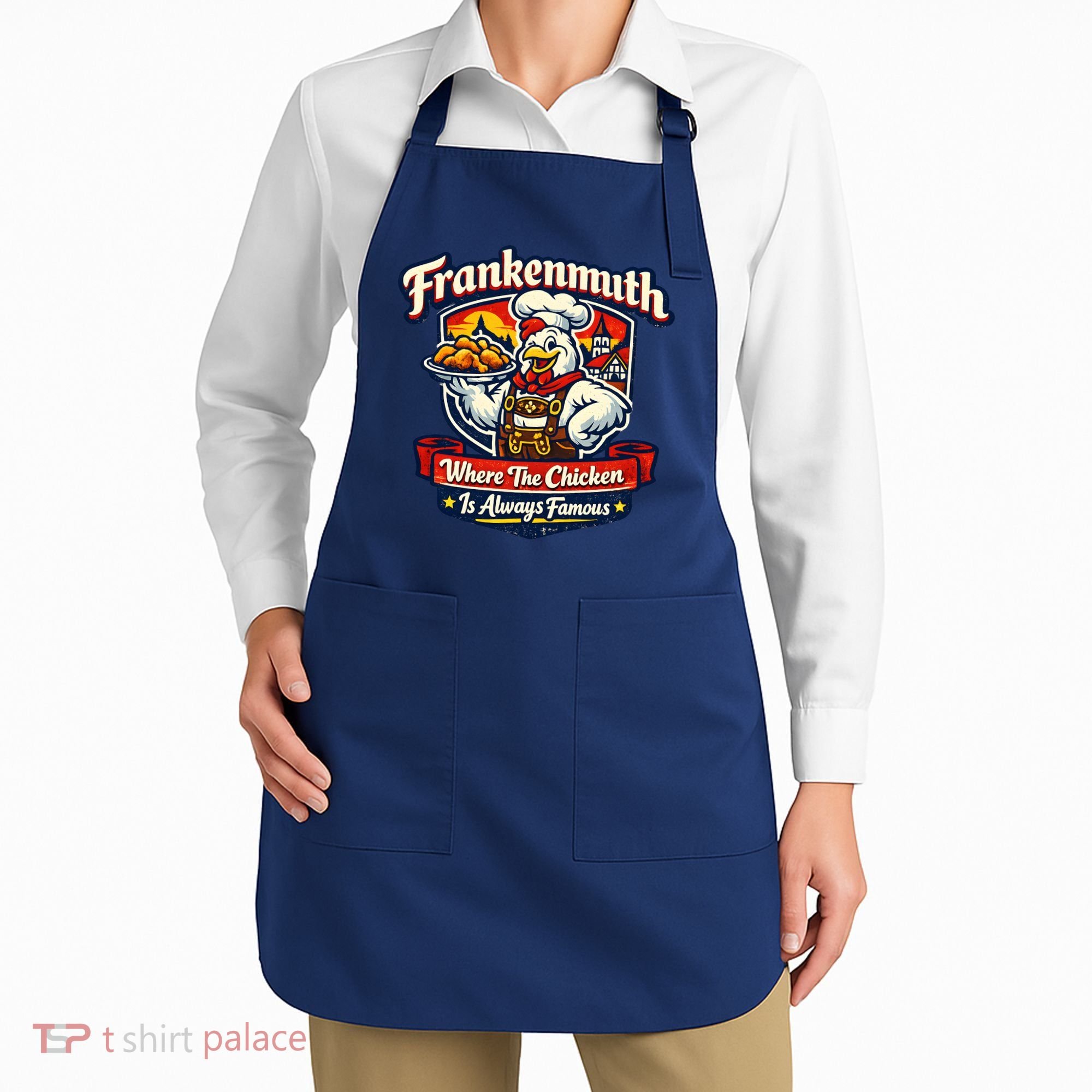 Frankenmuth Chicken Capital Bavarian Fried Chicken Legend Apron