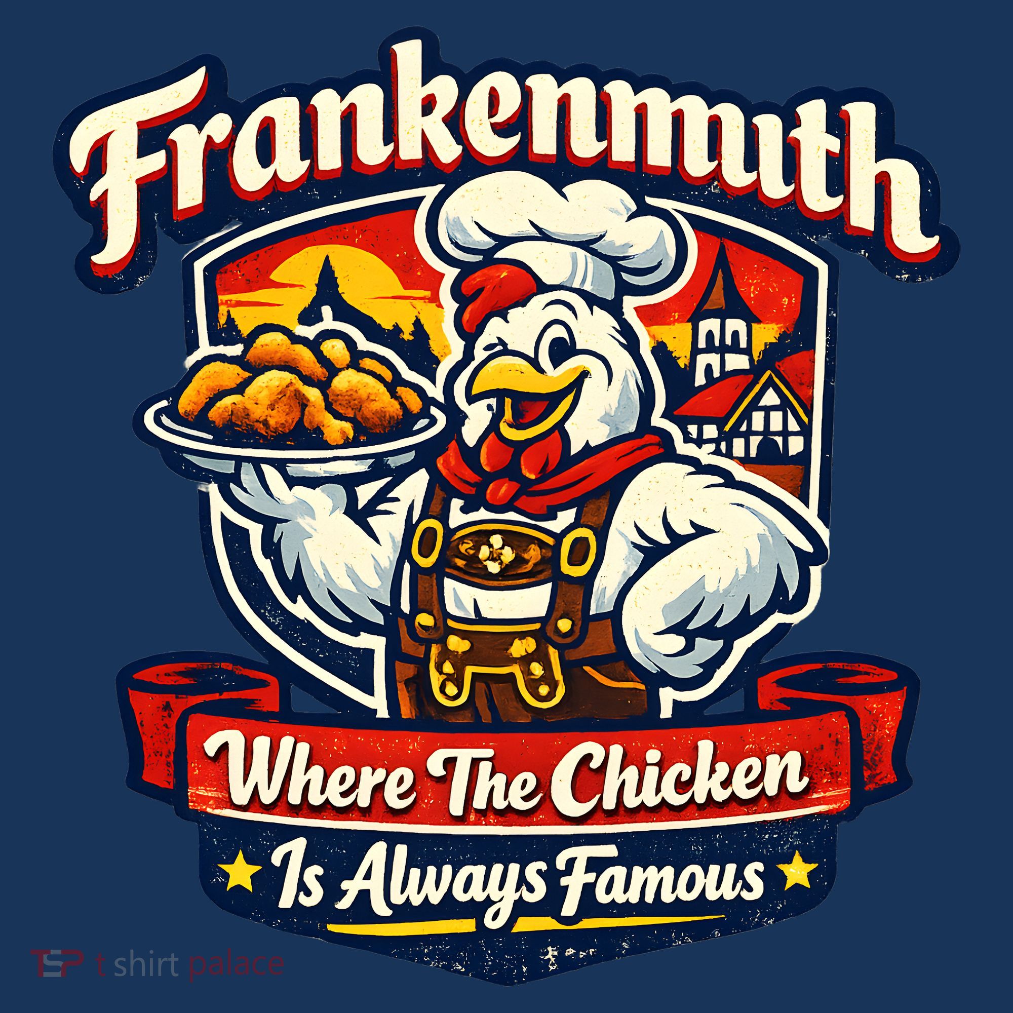 Frankenmuth Chicken Capital Bavarian Fried Chicken Legend Coaster