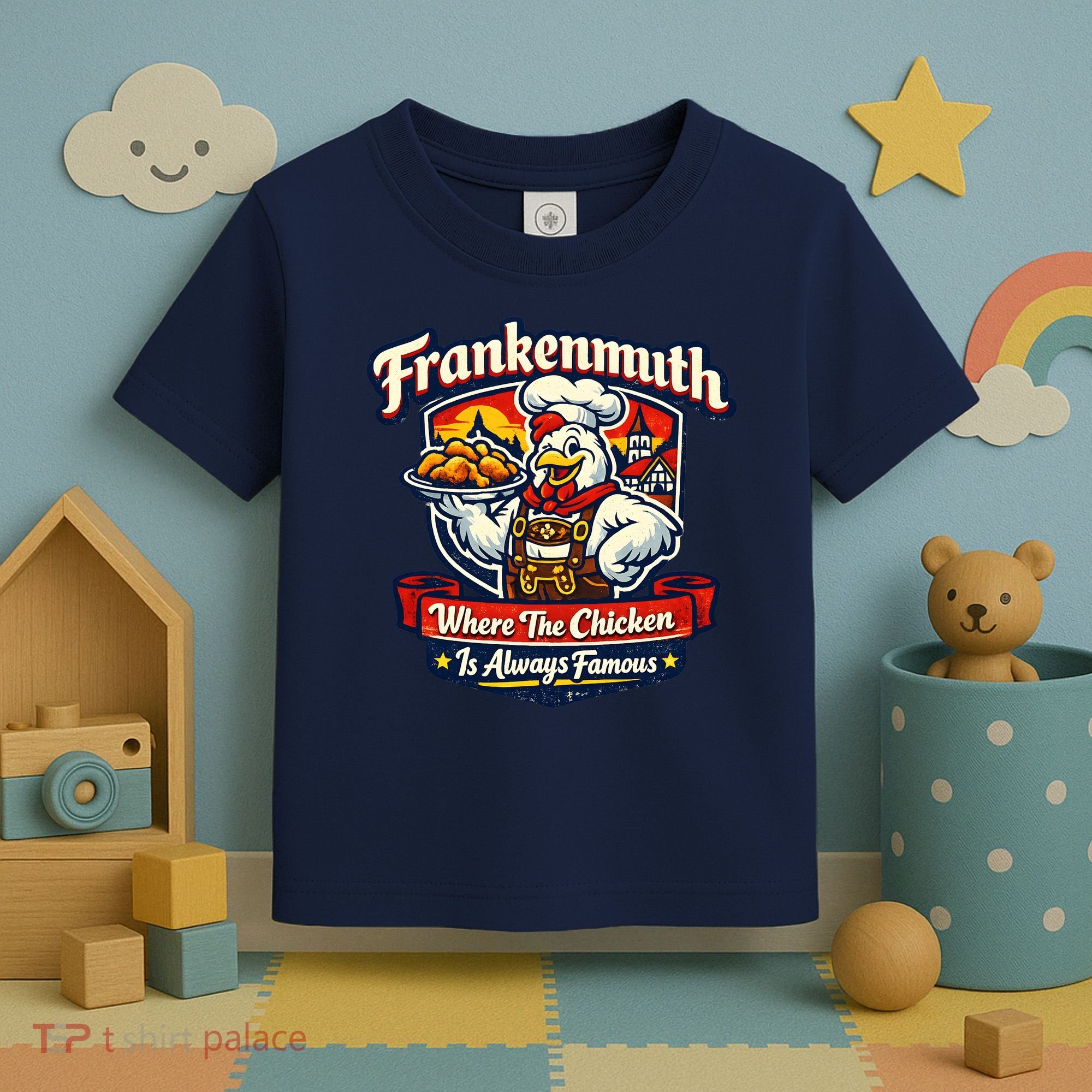 Frankenmuth Chicken Capital Bavarian Fried Chicken Legend Toddler T-Shirt