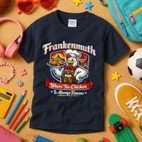 Frankenmuth Chicken Capital Bavarian Fried Chicken Legend Kids T-Shirt thumb 3