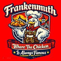 Frankenmuth Chicken Capital Bavarian Fried Chicken Legend Santa Hat thumb 1