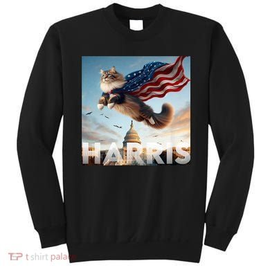 Funny Childless Cat Ladies For Harris 2024 Sweatshirt