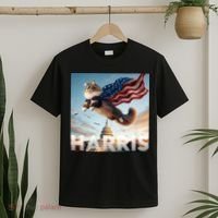 Funny Childless Cat Ladies For Harris 2024 T-Shirt thumb 2