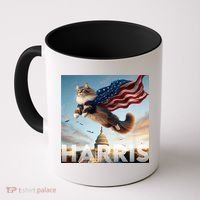 Funny Childless Cat Ladies For Harris 2024 Coffee Mug thumb 0