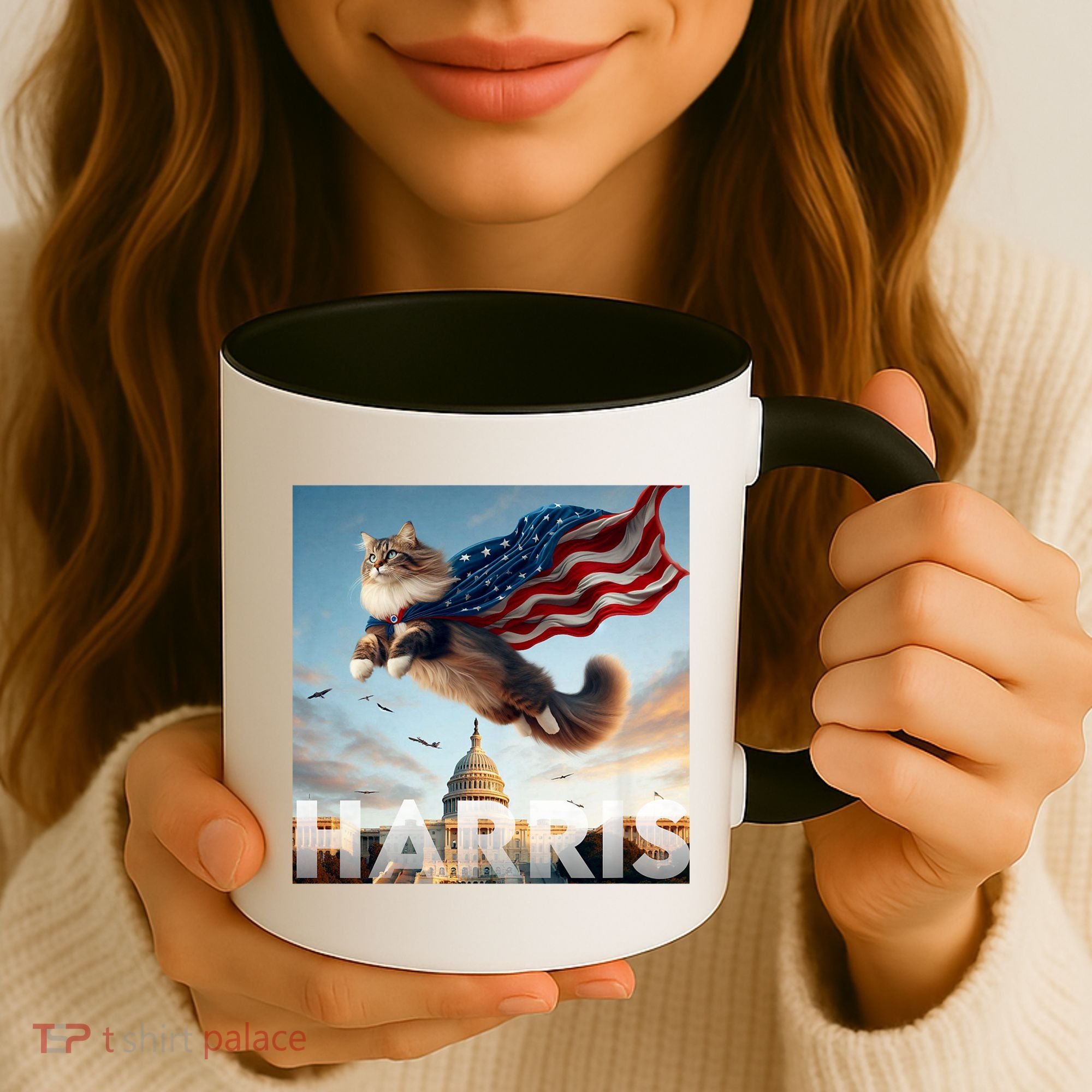 Funny Childless Cat Ladies For Harris 2024 Coffee Mug