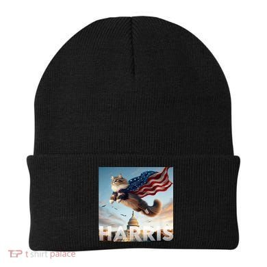 Funny Childless Cat Ladies For Harris 2024 Beanie
