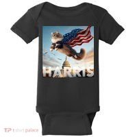 Funny Childless Cat Ladies For Harris 2024 Baby Bodysuit thumb 0