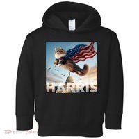 Funny Childless Cat Ladies For Harris 2024 Toddler Hoodie thumb 0