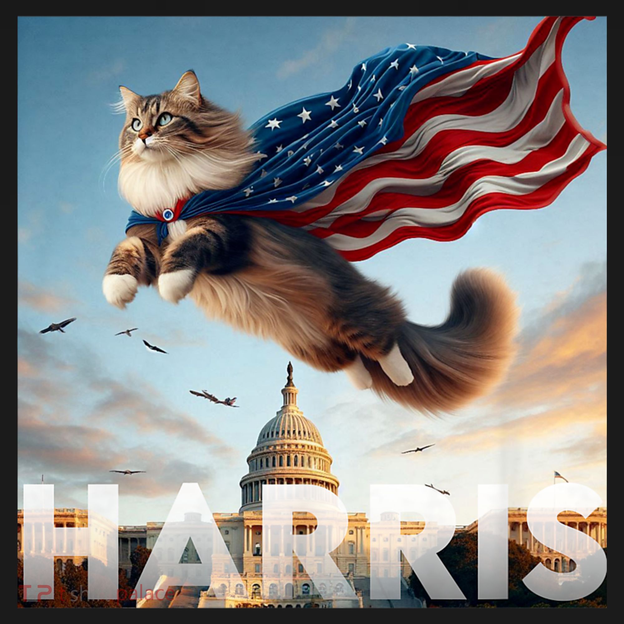 Funny Childless Cat Ladies For Harris 2024 Toddler Hoodie