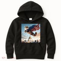 Funny Childless Cat Ladies For Harris 2024 Kids Hoodie thumb 0