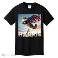 Funny Childless Cat Ladies For Harris 2024 Kids T-Shirt thumb 0