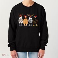 Funny Christmas Chicken Farm Animals  Women's Sweatshirt thumb 0
