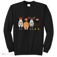 Funny Christmas Chicken Farm Animals  Sweatshirt thumb 0
