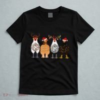 Funny Christmas Chicken Farm Animals  T-Shirt thumb 5