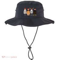 Funny Christmas Chicken Farm Animals  Bucket Hat thumb 0