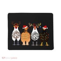 Funny Christmas Chicken Farm Animals  Mousepad thumb 0