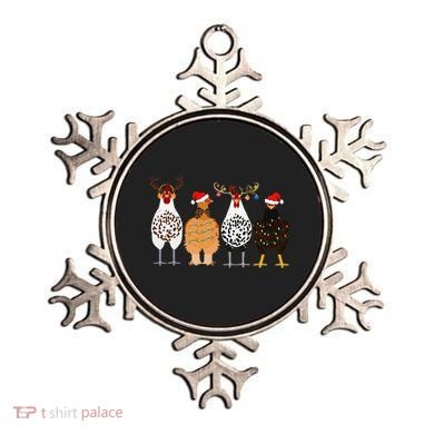 Funny Christmas Chicken Farm Animals  Ornament
