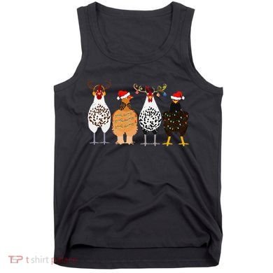 Funny Christmas Chicken Farm Animals  Tank Top