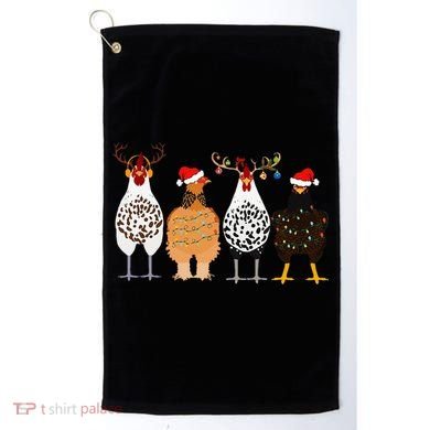 Funny Christmas Chicken Farm Animals  Golf Towel