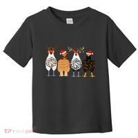 Funny Christmas Chicken Farm Animals  Toddler T-Shirt thumb 0