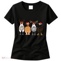 Funny Christmas Chicken Farm Animals  Women's T-Shirt thumb 0
