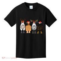 Funny Christmas Chicken Farm Animals  Kids T-Shirt thumb 0