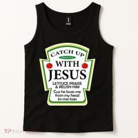 Funny Christian Catch Up With Jesus Ketchup Hoodie Tank Top thumb 2