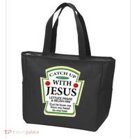 Funny Christian Catch Up With Jesus Ketchup Hoodie Tote Bag thumb 3