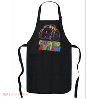 Funny Cool Crushing Autism Puzzle Piece Monster Truck Apron thumb 0