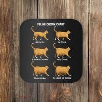 Feline Chonk Cat Chart Funny Dank Meme Oh Lawd He Comin Coaster thumb 0