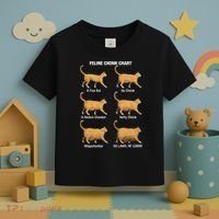Feline Chonk Cat Chart Funny Dank Meme Oh Lawd He Comin Toddler T-Shirt thumb 3