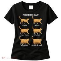 Feline Chonk Cat Chart Funny Dank Meme Oh Lawd He Comin Women's T-Shirt thumb 0