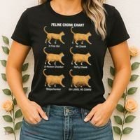 Feline Chonk Cat Chart Funny Dank Meme Oh Lawd He Comin Women's T-Shirt thumb 2