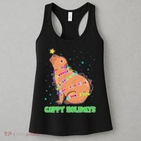 Funny Cute Christmas Cappy Holidays Capybara Women's Tank Top thumb 3