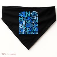 Funny Colon Cancer Colon Cancer Awareness Support USA-Made Doggie Bandana thumb 0